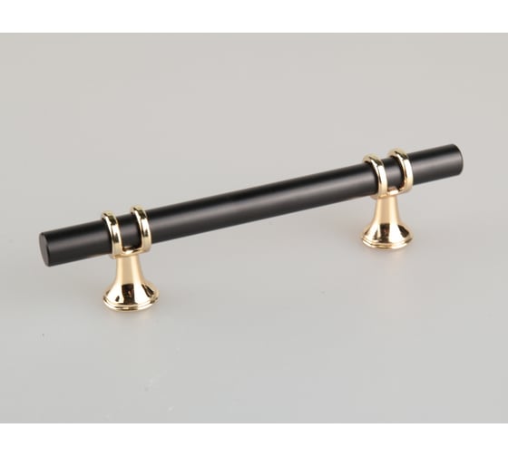 Изображение товара Ручка-кнопка Brante rs.1016.a.96.bk 96 мм черный-золото 107208