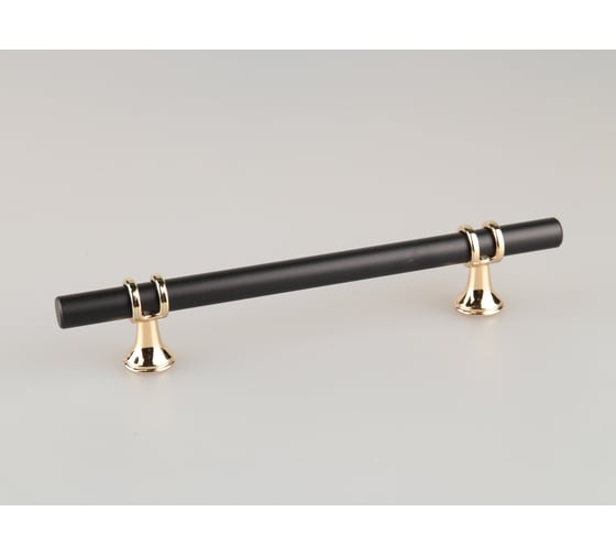 Изображение товара Ручка-кнопка Brante rs.1016.a.160.bk 160 мм черный-золото 107210