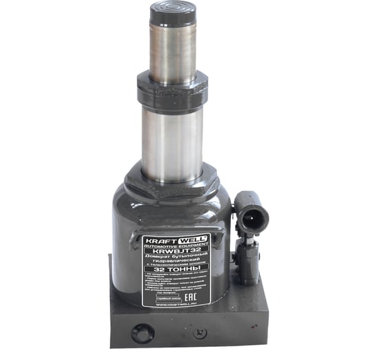 Изображение товара Бутылочный домкрат KraftWell г/п 32 т, с телескопическим штоком KRWBJT32
