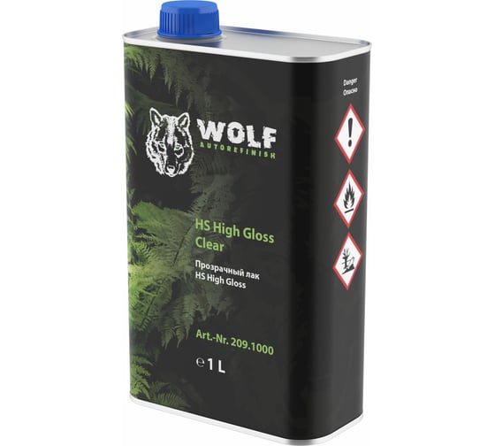 Изображение товара Прозрачный лак WOLF HS High Gloss, 1л 209.1000