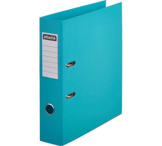 Изображение товара Папка-регистратор Attache А4 75 мм бирюзовая 1624731