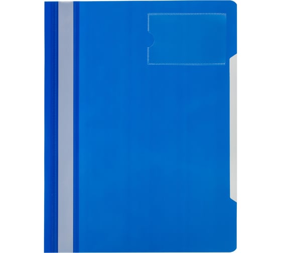 Изображение товара Пластиковый скоросшиватель Attache А4 до 100 листов синий 10 шт в упаковке 1547351