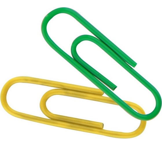 Изображение товара Металлические скрепки Attache 33 мм с полимерным покрытием 100 шт 1108497