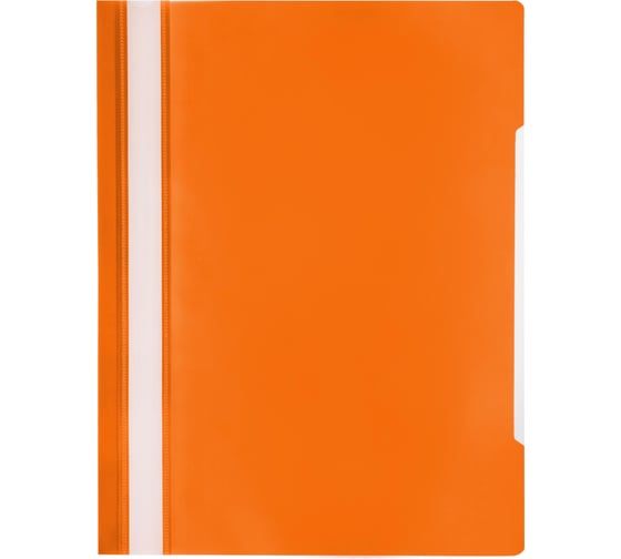 Изображение товара Пластиковый скоросшиватель Attache Элементари А4 до 100 листов оранжевый 10 шт в упаковке 1547360