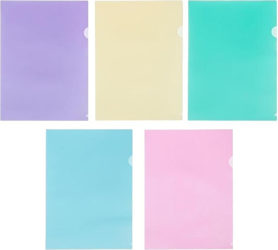 Изображение товара Папка-уголок Attache Акварель А4 пластиковая 180 мкм цвет ассорти 10 шт 1561906