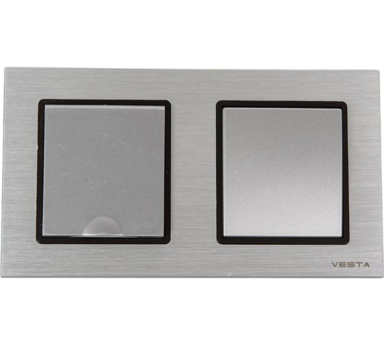 Изображение товара Комплект Metronex Electric Exclusive Silver - Выключатель 1-клавишный + Розетка с заземлением с крышкой FRM050207SER