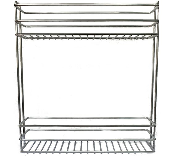 Изображение товара Выкатная двухуровневая корзина-бутылочница SL 450x150, с шариковыми направляющими SAMSUNG DNV STANDART в нижнюю базу 150 мм SL 06.450.150 DNV