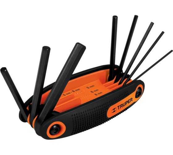 Изображение товара Набор шестигранных ключей 8шт Truper ALL-8M 15555