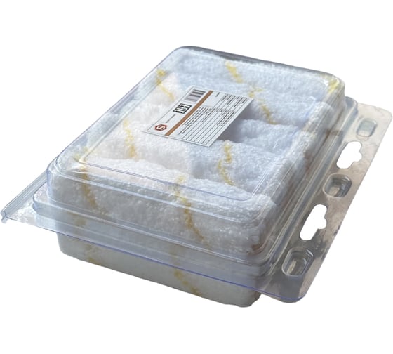 Изображение товара Сменный малярный валик SAMGRUPP 100 мм, ворс 12 мм, упаковка 10 шт. SAMC-009016100С