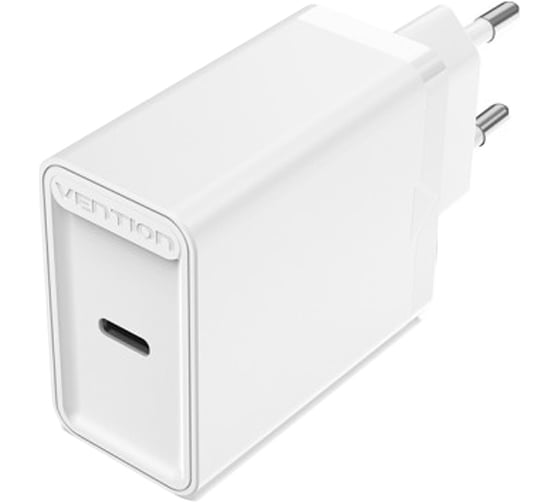 Изображение товара Сетевое зарядное устройство VENTION на 1 порт USB C, QC 4.0, белый, 1 шт. FADW0-EU