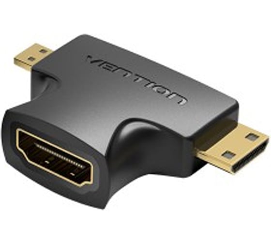 Изображение товара Адаптер-переходник VENTION HDMI 19F/Mini HDMI+Micro HDMI AGFB0