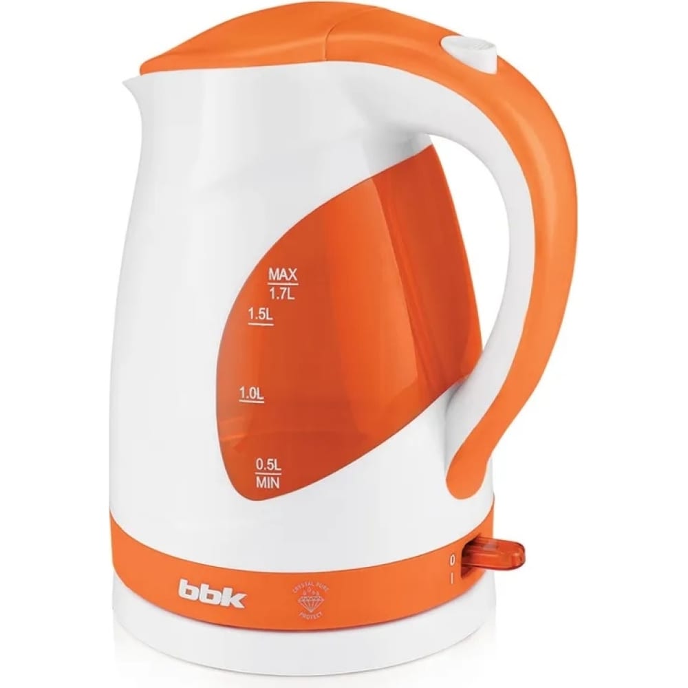 Электрический чайник bbk, цвет белый/оранжевый 00-00000385 EK1700P - фото 1