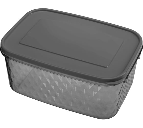 Изображение товара Контейнер для замораживания и хранения продуктов Phibo КРИСТАЛЛ 1,3 л, черный 433141913