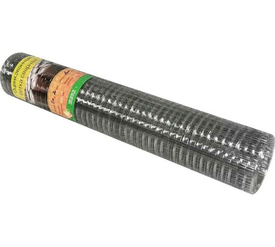 Изображение товара Сварная оцинкованная сетка Кордленд Ø 0.6 мм, ячейка 25x25 мм, 1x25 м SVA-00021
