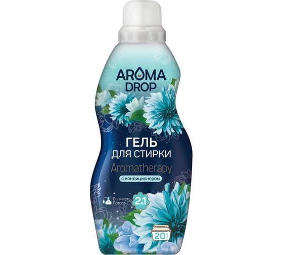 Изображение товара Гель для стирки AROMA DROP 2 в 1 Aromatherapy Свежесть лотоса, 1000 г 25296