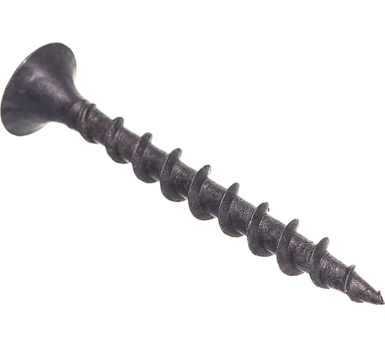 Изображение товара Саморезы черные по гипроку к дереву (100 штук, 3.5 х 35) ХВАТ 22035-0