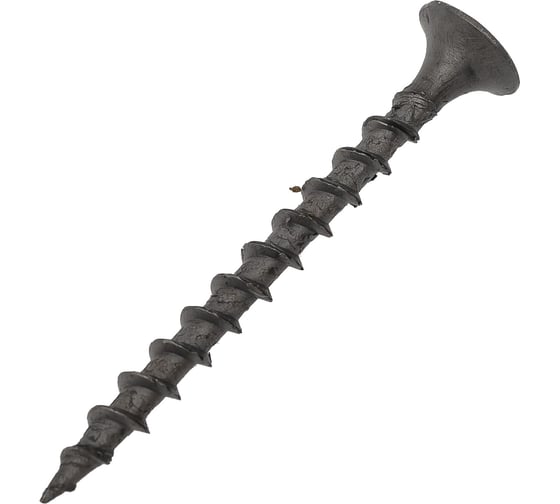 Изображение товара Саморезы черные по гипроку к дереву (100 штук, 3.5 х 41) ХВАТ 22041-0