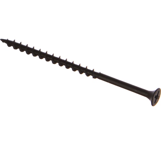 Изображение товара Саморезы черные по гипроку к дереву (100 штук, 4.2 х 75) ХВАТ 22275-0
