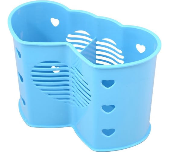 Изображение товара Подставка для столовых приборов МУЛЬТИДОМ 2 секции, размер 9x18x12 см, 3 цвета МГ56-124