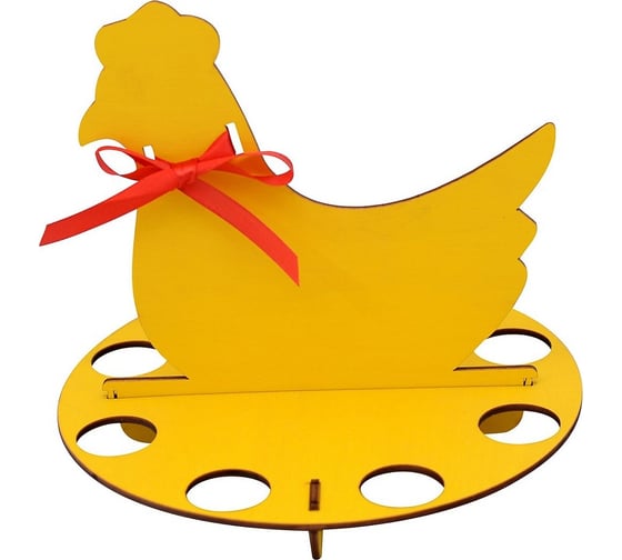 Изображение товара Подставка для яиц МУЛЬТИДОМ Курочка диаметр 20 см, высота 18 см МБ18-252