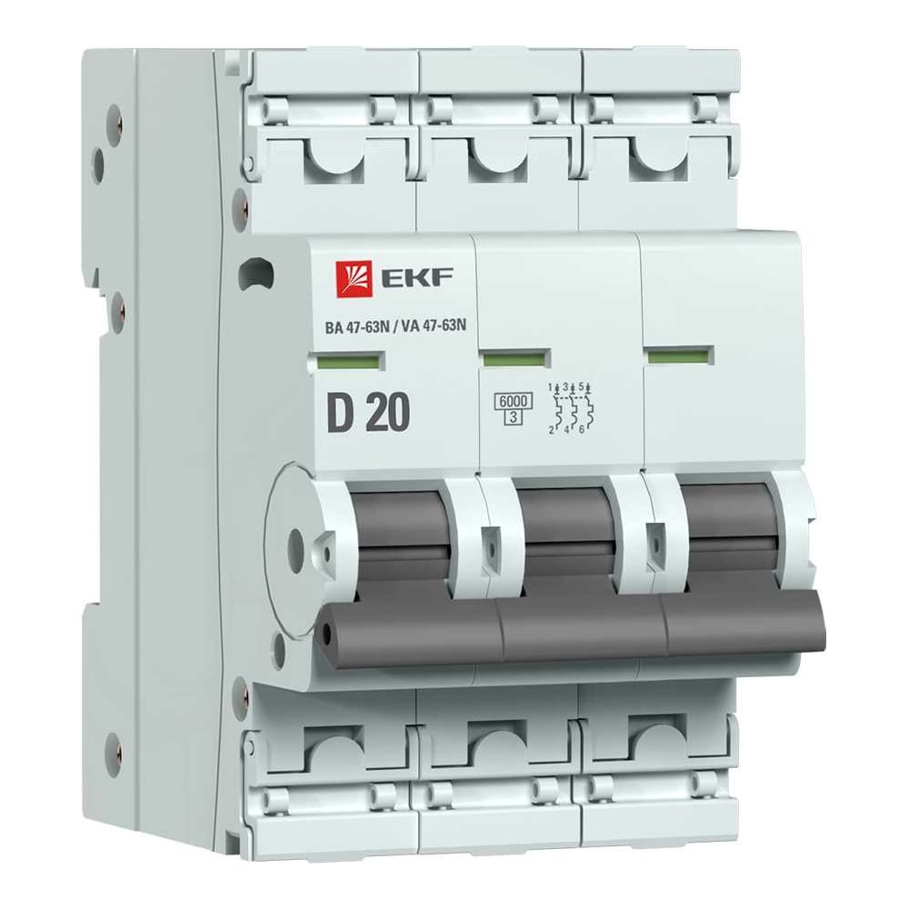 Автоматический выключатель EKF выключатель автоматический 3п 100а 25ка ва 302 dekraft 22749dek