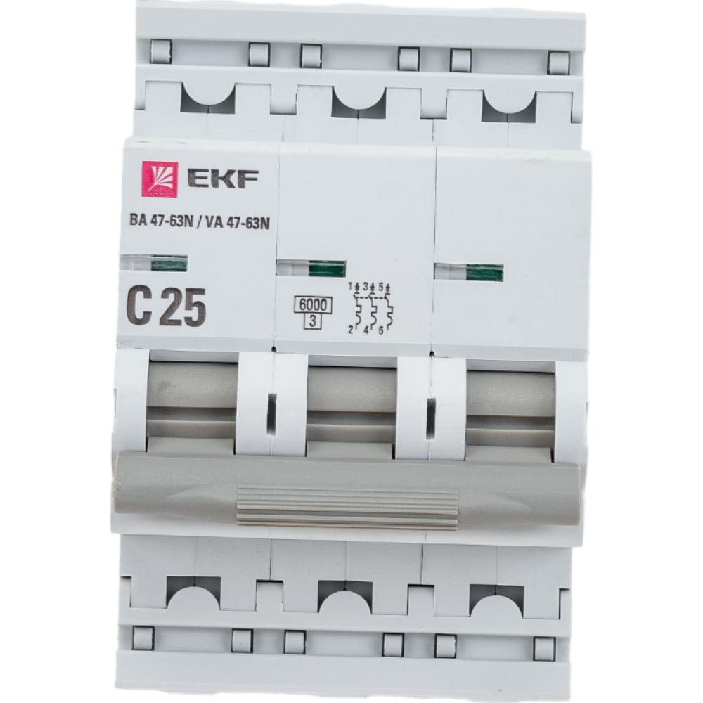 Автоматический выключатель EKF автоматический выключатель abb sh203 3p c20 а 6 ка