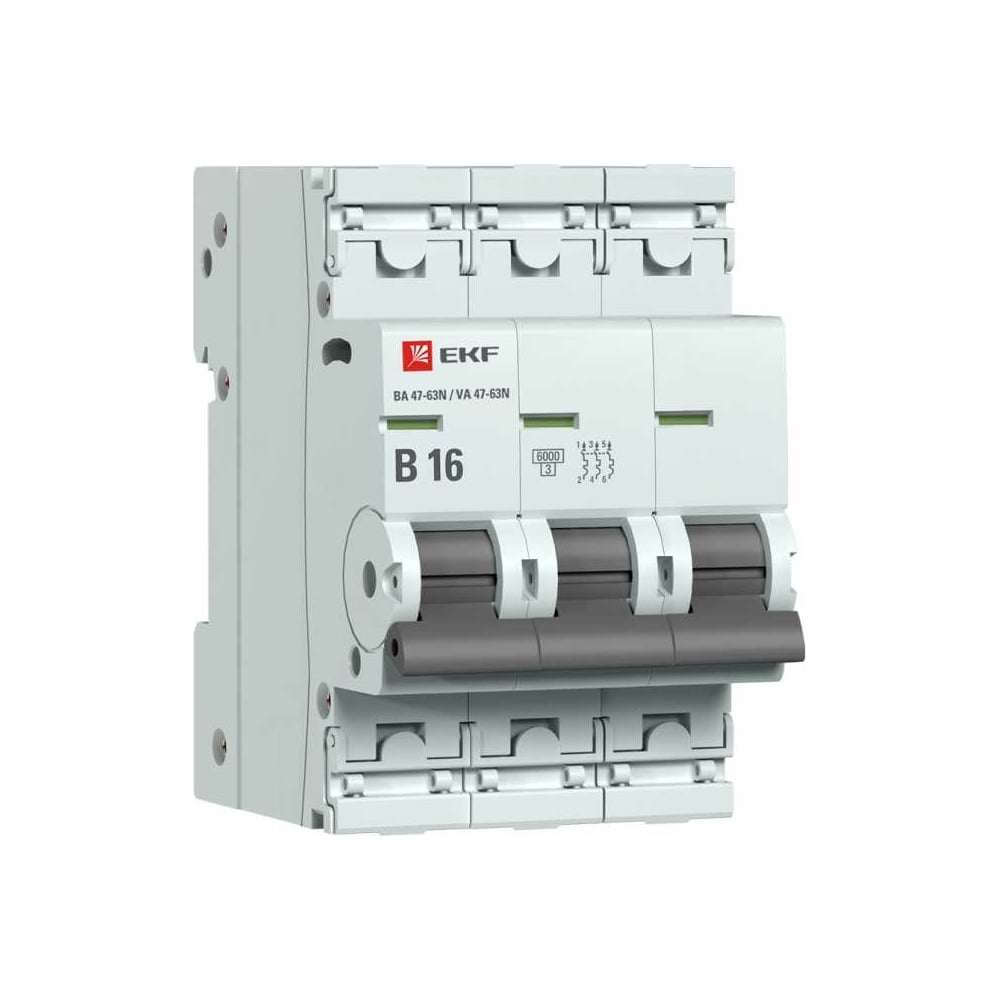 Автоматический выключатель EKF выключатель автоматический модульный 1п b 16а 4 5ка ва 101 dekraft 11006dek