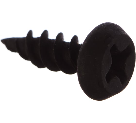 Изображение товара Саморез остроконечный фосфатированный для крепления листового металла, полуцилиндрическая головка (100 штук, 3.5х11) ХВАТ 22976-0