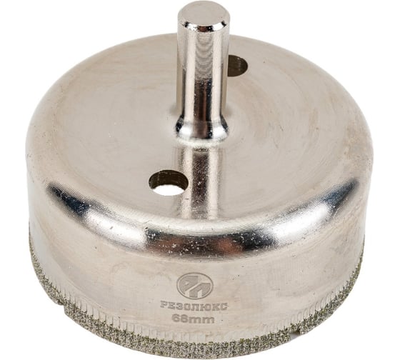 Изображение товара Коронка алмазная без направляющего сверла по стеклу и керамической плитке 68 мм РЕЗОЛЮКС 63068