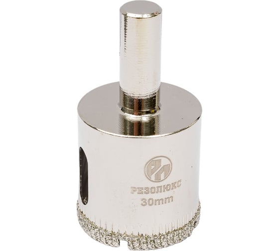 Изображение товара Коронка алмазная без направляющего сверла по стеклу и керамической плитке 30 мм РЕЗОЛЮКС 63030