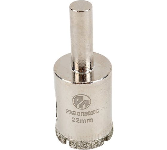 Изображение товара Коронка алмазная без направляющего сверла по стеклу и керамической плитке 22 мм РЕЗОЛЮКС 63022