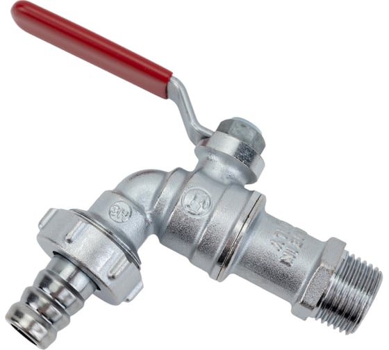 Изображение товара Шаровой кран Giacomini с патрубком под шланг 1/2 хром, рукоятка R621X003