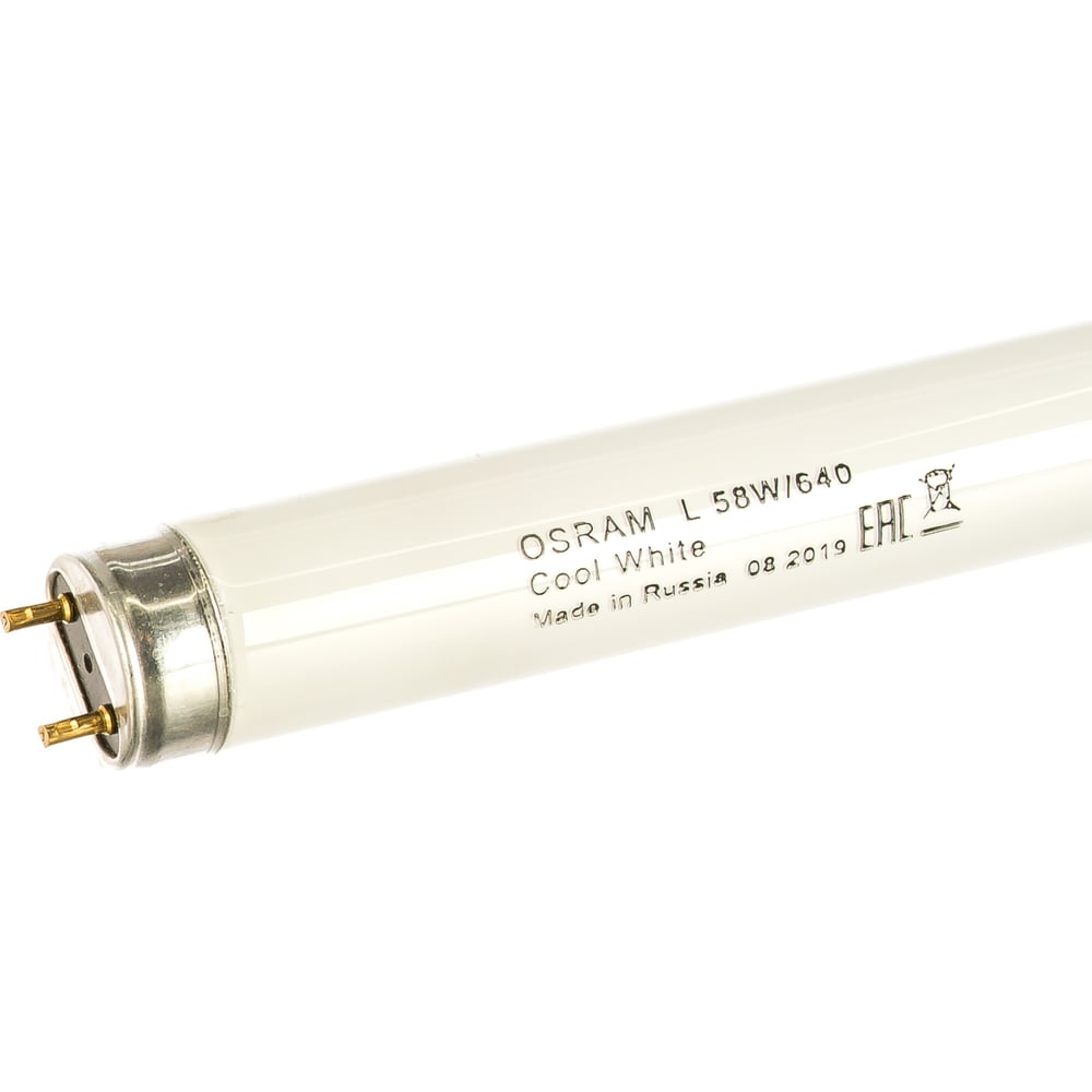 Изображение товара Линейная Osram BASIC T8 58Вт 4000К G13 - общее освещение 1515 мм Изображение товара Линейная Osram BASIC T8 58Вт 4000К G13 - общее освещение 1515 мм