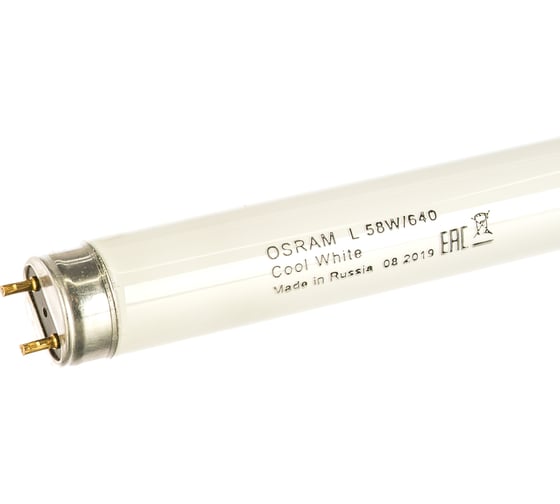 Изображение товара Линейная люминесцентная лампа Osram BASIC T8 58Вт 4000К G13 4008321959843