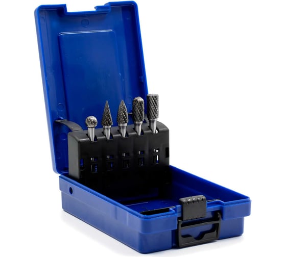 Изображение товара Набор бор-фрез твердосплавных тип B, C, D, G, M, 10 мм,Bohre КБ011197