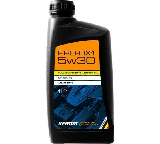 Изображение товара Моторное масло XENUM PRO DX1 универсальное, синтетическое, энергосберегающее, 5W30, 1 л 1891001A