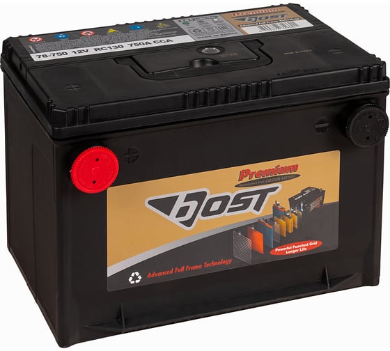 Изображение товара Аккумулятор BOST PREMIUM 78-750 85L 750A, 258x179x181 451295