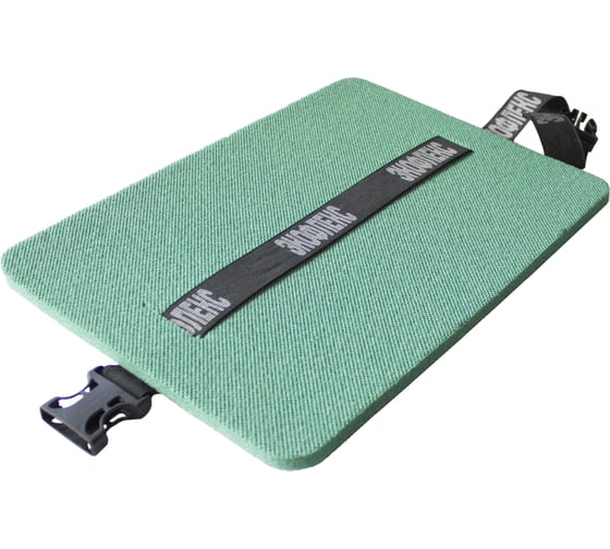 Изображение товара Туристическое сиденье Ресурс 10мм 230x350, с карабином, зеленый КА-00001129