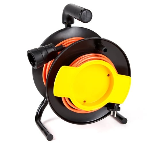 Изображение товара Удлинитель на катушке МПП УДЛИНИТЕЛЬ УС-1-50 1 розетка без заземления ПВС 2х0,75 50 м 999000000000602