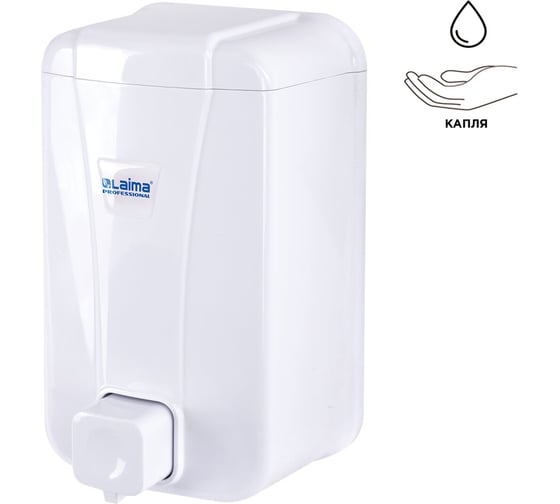 Изображение товара Диспенсер для жидкого мыла LAIMA Professional Lsa, наливной, 1 л, белый, Abs-пластик 607995
