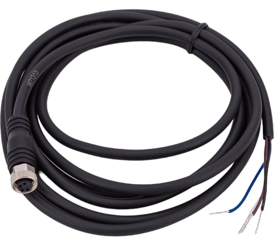 Изображение товара Соединитель кабельный, Розетка, Прямой с кабелем, Пластик 4-PINIP67, кабель 2 м, 60 AC/DC NO/NC ТЕКО CS S48L-3-2 07-00035452