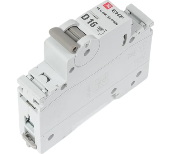 Изображение товара Автоматический выключатель EKF 1P 16А (D) 6кА ВА 47-63N PROxima M636116D