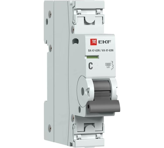Изображение товара Автоматический выключатель EKF 1P 8А (C) 6кА ВА 47-63N PROxima M636108C
