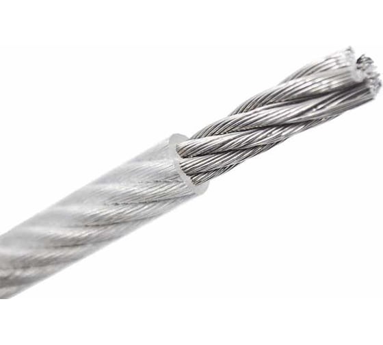 Изображение товара Стальной трос Rizzel в ПВХ оплетке DIN 3055 M3/4 250м 00000312625