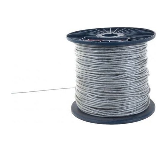 Изображение товара Стальной трос в ПВХ оплетке Rizzel DIN 3055 M1,5/2,5 250м 00000312623