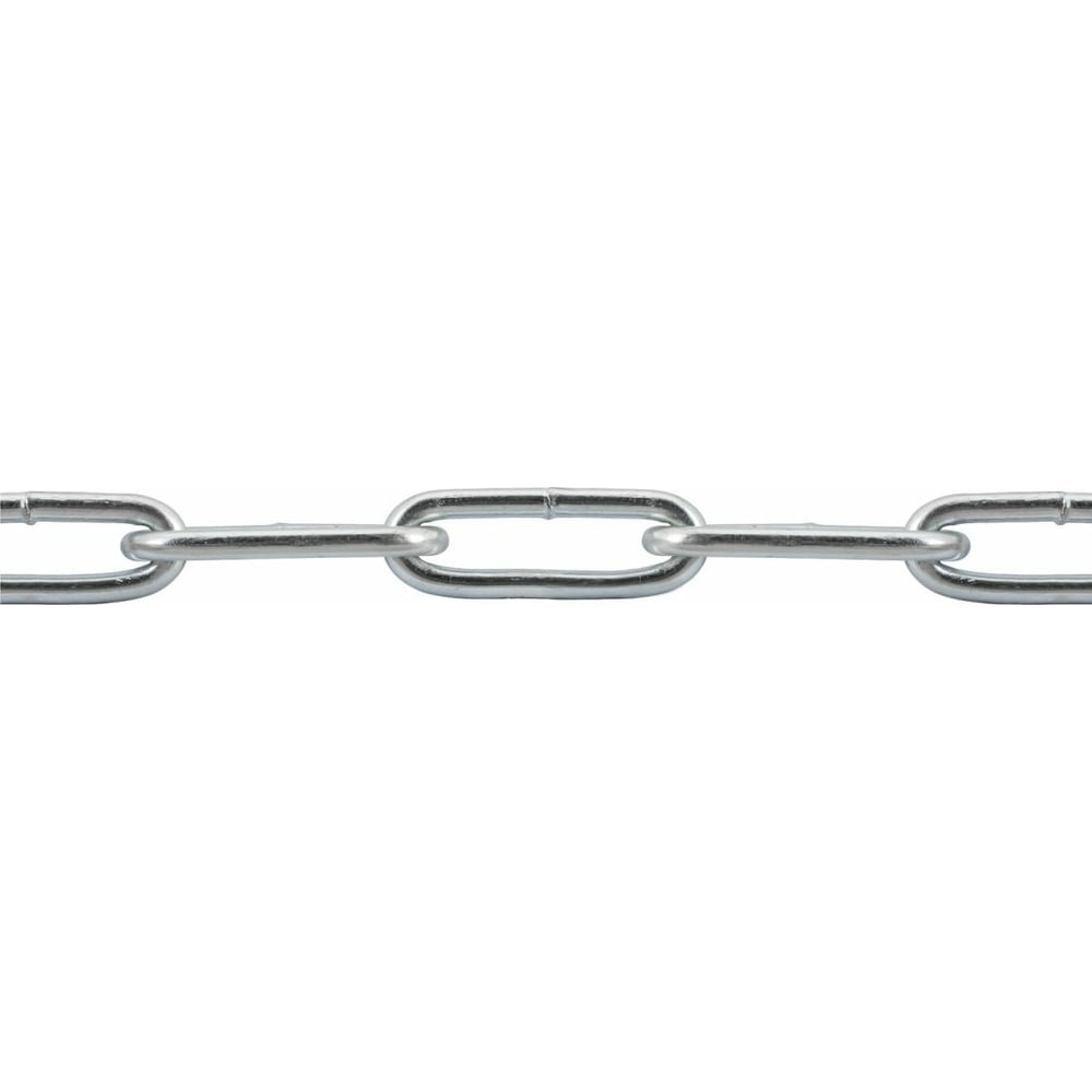 Сварная длиннозвенная оцинкованная цепь Rizzel цепь оцинкованная длиннозвенная din 763 3 мм на отрез