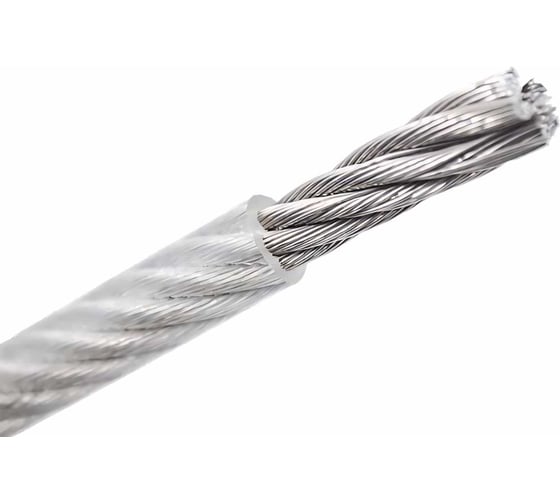 Изображение товара Стальной трос в ПВХ оплетке Rizzel DIN 3055, M6/8, 100 м 00000320920