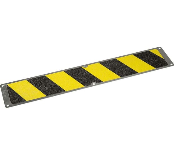 Изображение товара Пластина из алюминия с противоскользящей лентой Mehlhose GmbH, цвет желто-черный 120х1000 мм APM1WF2