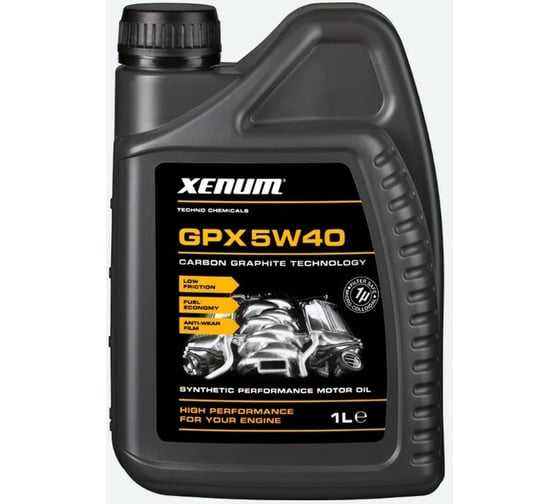 Изображение товара Моторное масло XENUM GPX синтетическое, 5W40, 1 л 1136001