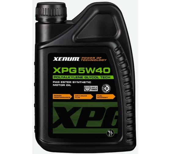 Изображение товара Полиалкиленгликолевое моторное масло XENUM XPG 5W40 (ПАГ) с добавлением эстеров, 1 л 1600001